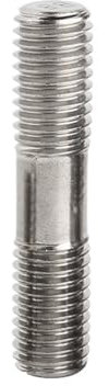 Edelstahl-Doppelendgewindestange M3 M4 M5 M6 M8 M10 M12 M16 Doppelendschrauben Stehbolzen Zahnstange Doppelkopf-Gewindestange (Size : 100mm, Color : M4 (5pcs))
