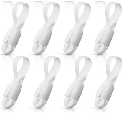 Clips Kabelhalter, 12 Stück Kabelbündel Kabelorganizer für Geräte, Selbstklebende Küchengerätschnur Silikon Kabelhalter Transparent