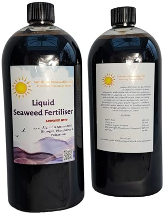 Highly Concentrated Seaweed liquid Fertiliser 1L | Packed with Minerals & Nutrients | Seaweed Fertiliser | Plant food