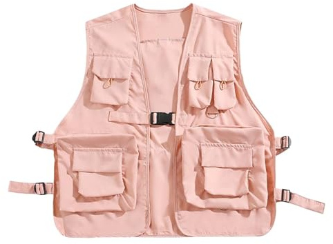 Gilet utilitaire – Veste d'été décontractée sans manches respirante pour homme, femme, adulte, voyage, travail, safari, pêche, multi-poches