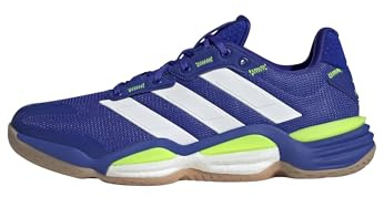 Adidas Herren Stabil 16 Indoor Shoes, Lucid Blue/Cloud White/Lucid Lemon, 42 2/3 EU