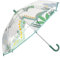 Sterntaler Regenschirm Dino Rexi - Kinder-Schirm Mit Klettverschluss Und Halbrundem Griff - Transparent Mit Dino-Druck