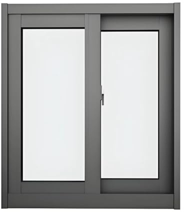 LVLDAWA Indoor Horizontal Sliding Window, Aluminum Frame Ventilation Shed Windows Household Tempered Glass Roof Windows With Locking Handle For Garage(39.37X39.37IN)