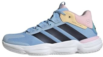 adidas Women's Court Stabil para Pista Cubierta, Blue/Bright Royal/Team Solar Orange