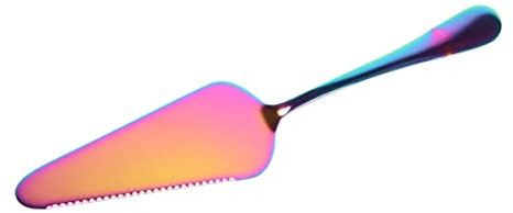 OKUMEYR Kuchenschaufel Mit Gezacktem Rand Aus Edelstahl Zum Einfachen Schneiden Von Pizza Und Kuchen Hochglanzbeschichtung Leicht Zu Reinigen Ergonomisches Design Für Bequemes Schneiden La