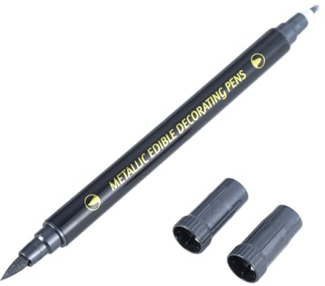 Food Decorating Pen, Edible Marker, Double Sided Pen, Fade Resistant, Easy to Decorate Dessert Fondant, Cakes, Cookies