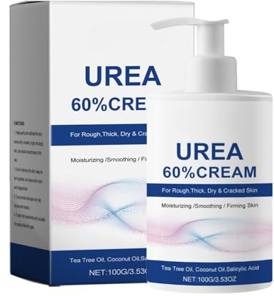100ml 60% Urea Cream - Cracked Heel Repair Cream For Feet and Hand - Foot Cream for Cracked Heels and Dry Skin - Urea Creams 60 Percent for Feet