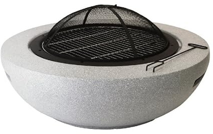 Fire Bowl - L91 x W91 x H43 cm - Grey