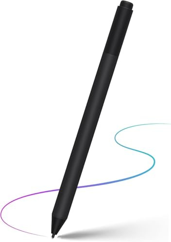 Surface Pen 1776 (EYU-00001) pour Microsoft Surface Pen pour Surface Pro 7+/8/7/6/4/3/Go3/2/1/Studio 2+/2/1/Book 3/2/1/Laptop 5/4/3/2/1 Stylet, 4096 Niveaux de Pression,Adsorption Magnétique,Noir
