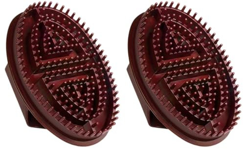 2 Pieces Meridian Massage Brush - Silicone Handheld Cellulite Remover Comb | Lightweight Ergonomic Body Meridian Brush | Full Body Relaxation Massager for Shower Home Care