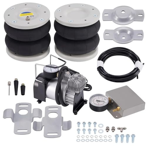 QFJFBGGH Amortisseurs à gaz Kit De Suspension Pneumatique avec Compresseur pour Fiat pour Ducato 1994 – 2023 Kit D'assistance Sac À Soufflet Suspension Pneumatique 4 Tonnes Suspension Pneumatique