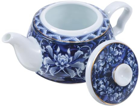 Ipetboom Teiera in Ceramica Cinese Retrò Per Tè Con Filtro Integrato, Bollitore Da Tavolo Artigianale in Stile Vintage, Per Casa e Ufficio