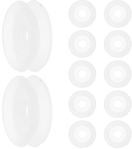 LALADEFIEE 12 Juntas de Silicona Transparente para Cocina Eléctrica, Anillos de Sellado Aplicables Fáciles de Reemplazar, Accesorios para Cocinas y Restaurantes