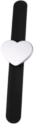 Hemobllo Braccialetto Schiaffo Cuore in Silicone Leggero Per Salone, Cinturon Da Polso Porta Aghi Decorazione Da Polso Regalo Per Ragazzo Ragazza e Amici