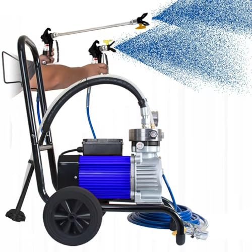 YXYLJOZ Pistola de Pintura sin Aire, pulverizador eléctrico de Pared de 1500W, para Pintura dispersa y látex, Ideal para Grandes proyectos domésticos