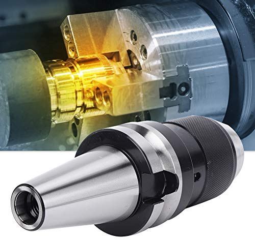 Walfront BT40 Bohrfutter-Werkzeughalter für CNC-Fräsmaschine, Schnellarbeitsstahl, Langlebiges Dreibacken-Design für 1–16 Mm Bohrer, Ideal für Präzisionsbearbeitung