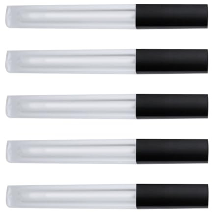 Generic 10pcs Transparent Empty Lip Gloss Bottles Square Frosted Tubes for Makeup Portable Containers for Lip Oil Dye Liquid Travel Use