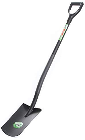 rg-vertrieb Gartenspaten Metallstiel Feldspaten Rund Schaufel Grabspaten 120cm Spaten