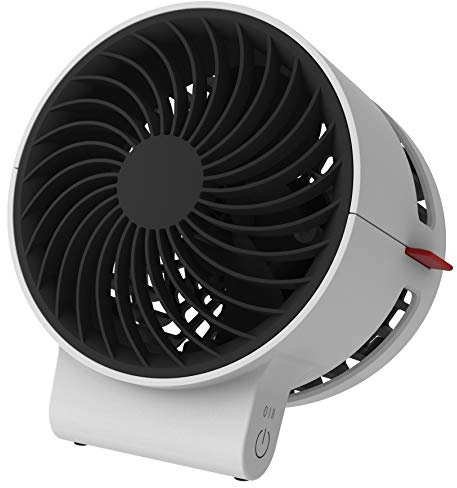 BONECO Luftduschventilator F50 - mobil fläkt med USB-C-anslutning och modern touch-display, vit