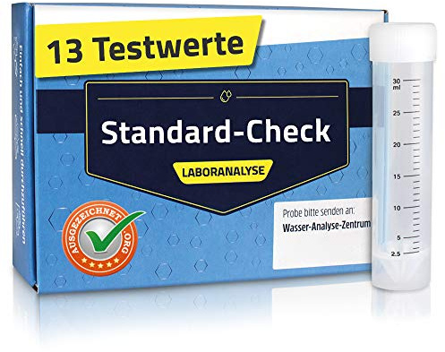 Labor-Wassertest Standard – 13 Testwerte – für Trinkwasser und Leitungswasser – Wasseranalyse im deutschen Fachlabor