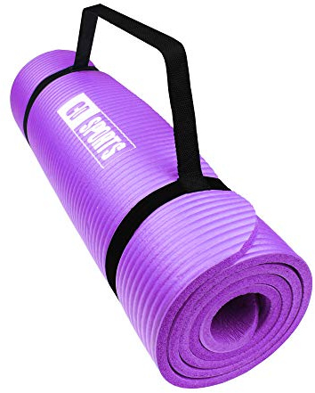 Calma Dragon 85611 NBR Yoga-Matte, Dicke, Anti-Rutsch-Matte, Ideal für Pilates, Übungen, Fitness, Gymnastik, Stretching (lila, 185x62x1,5cm)