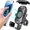 KEWIG Handyhalterung Fahrrad,15W kabellos und USB-C 20W, 360° Drehbar Motorrad Fahrrad Handyhalterung Wasserdicht, Passend für 4-7 Zoll Phones