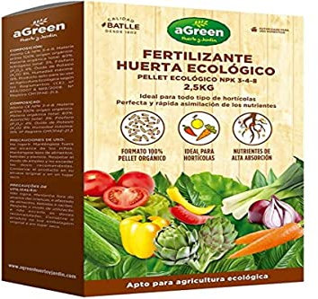 FERTILIZANTE HUERTA PELLET ECO 2,5kg AGREEN