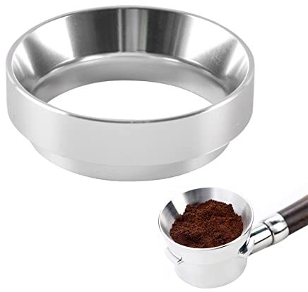 51mm Dosing Funnel, Magnetic Espresso Dosing Funnel 51mm Portafilter Funnel, Coffee Accessories Barista Aluminum Alloy Espresso Coffee Dosing Ring Coffee Machine Accessories for Barista, Home, Cafe