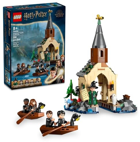 LEGO Harry Potter Hogwarts Boot Haus Bauspielzeug - Harry Potter Spielzeug für Kinder, Mädchen & Jungen, ab 8 Jahren, Geburtstagsgeschenk mit 5 Minifiguren - 76426
