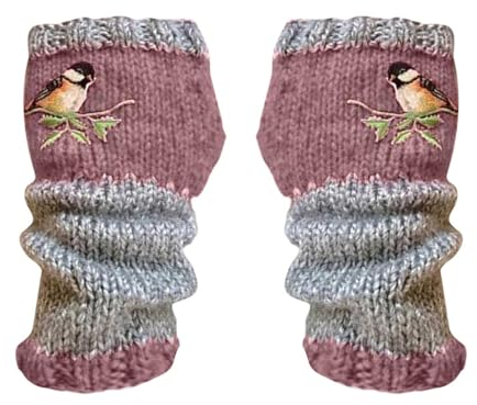 Halb Fingerhandschuhe Damen Schwarz Fingerlose gestrickte Cosplay Arm Einheitsgröße Ärmel für Frauen Schwarz Lange Frauen Fingerlosen Fäustlinge