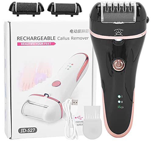 NSXAYIWE Smerigliatrice Elettrica Per Piedi, Rimuovi Callo Elettrico USB Rimuovi Callo Piede Elettrico Esfoliante Callo Piede Rimozione Pelle Morta Per Talloni(nero)