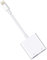 Lightning to USB Camera Adapter with Charging Port and Dual USB3.0 Ports, Compatible with Select iPhone, iPad Models, Supports Connection to Camera, Card Reader, USB Flash Drive, MIDI Keyboard (White)