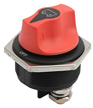 HMCOCOOFM Batterie-Trennschalter, professioneller wasserdichter Batterie-Trennschalter Metall for Wohnmobil-Motorräder Unterbrecher