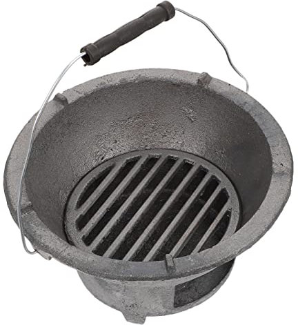 Poêle à charbon de bois d'extérieur - Grilles à charbon de bois - Petit barbecue Hibachi - Mini poêle à thé - Mini poêle à rôtir - Réchaud de camping - Poêle à soupe coréen - Poêle à soupe portable en
