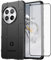 Asuwish Phone Case for OnePlus 12 5G with Tempered Glass Screen Protector Cover and Slim Thin Hard Mobile Film Rugged TPU Protection Cell Accessories Protective One+ 1plus12 2024 Women Men Black
