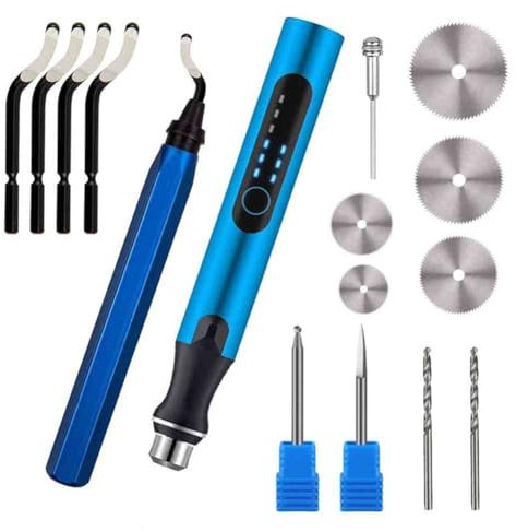 Blmirror 3D Printing Tool Kit, Deburring Tools 3-Speed USB Electric Rotary Pen for 3D Printing Burr, 3D Printer Model,Resin Model