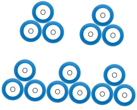 DOITOOL 5sets Toilet Valve Seal Ring Replacement Leakproof Gasket Set for Multiple Toilet Models 3pcs*5