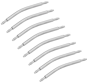 QUARKZMAN 8pcs Perno Per Cinturino Orologio, Perni A Molla 1.5mm Diametro 23mm Lunghezza, Acciaio Inossidabile Doppia Estremità Flangiata Per Cinturino Orologio