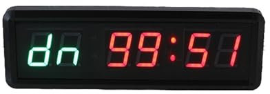 Marcador, Cuenta regresiva/cronómetro ascendente del reloj Tabata del gimnasio del temporizador de intervalos de suministro de fábrica de 1,5 pulgadas Para deportes