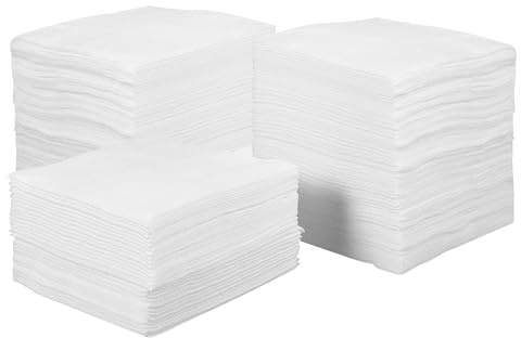 MAGICLULU 400 Stücke Vliesstoff Make Up Entferner Pads Waschbare Gesichtsreinigungstücher Doppelseitige Wischtücher für Sanftes Abschminken Hautfreundlich und Vielseitig Einsetzbar