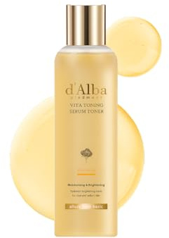 d'alba Piedmont Tonificador de suero de trufa blanca Vita tonificador, efecto de piel vítrea con doble vitamina, cuidado hidratante facial (180 ml)