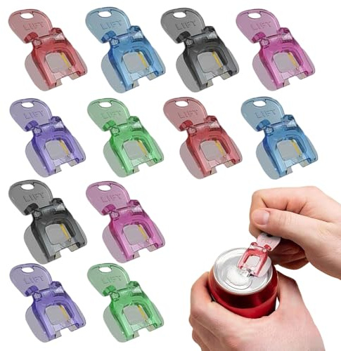 Getränkedosenöffner, 2025 Neu Manueller Einfacher Öffner Dosenverschluss Getränkedosen, Manuell Ringöffner Kunststoff Dosenöffner für Bier Soda Getränke Kinder ältere