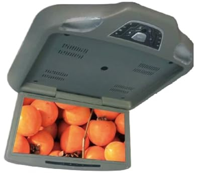 Monitor For Auto DVD Da 12,1'' Con Lettore Video HD 1280 * 800RGB, Schermo LED, Tetto, HDMI, FM(Gray)