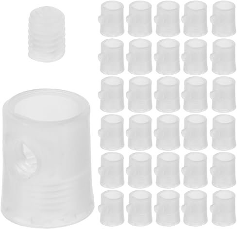 HONMEET 50 Pezzi Morsetti per Cavi Antistrappo M10 in Plastica Trasparente Connettori per Lampade a Sospensione e Fermacavi per Illuminazione Domestica Accessori Elettrici per Fissaggio