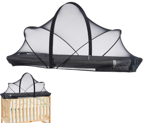 Zanzariera per lettino per bambini: copertura in rete traspirante, zanzariera portatile pieghevole | culla a culla, passeggino da viaggio, box Pack N Play, per dormire accanto all'amaca, Tien