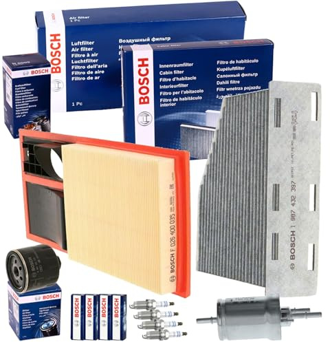 Inspektionspaket | F026400035+1987432397+0451103318+0242236530 + passend für 1.4+16V Golf 5 6 Caddy 3 Altea 5P Leon 1P