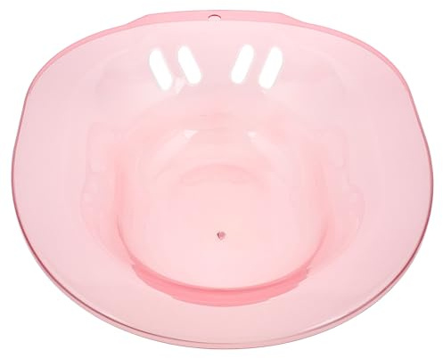 FENICAL Sitzbad mit Ergonomischem Design aus Kunststoff Rosa für Schwangere Multifunktional und Einfach zu Verstauen zur Hämorrhoiden und Wochenbettpflege