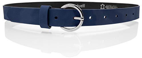 Cartvelli Ledergürtel Damen 2,5cm schmal mit Geschenkbox - Made in Germany - Schließe Silber