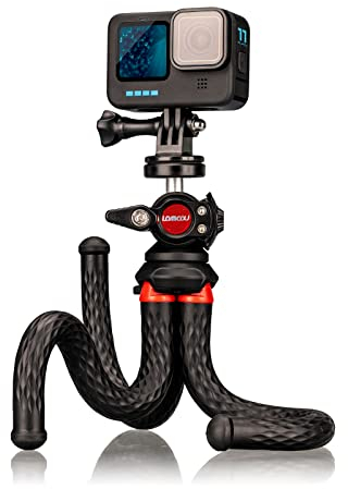 Lammcou Treppiede Actiocam, Flessibile Octopus Gorrila Pod e Staffa Compatibile con Hero Hero 13 12 11 10 9 X3 Go3 Bendy Tripod Accessorio per Video Vlogging
