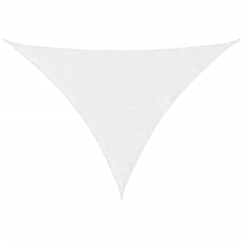 vidaXL Toldo Parasol Lona Protector Solar Sombra de Patio Jardín Terraza Balcón Parque Exterior de Vela Triangular de Tela Oxford Blanco 3x4x5 m